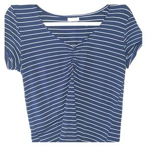 Blue pinstripe shirt